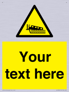 Custom warning grounding narrow boat on lock cill